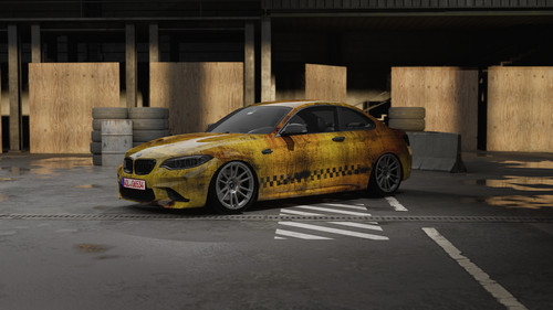 Vollfolierung taxi modellauto - vollfolierung,