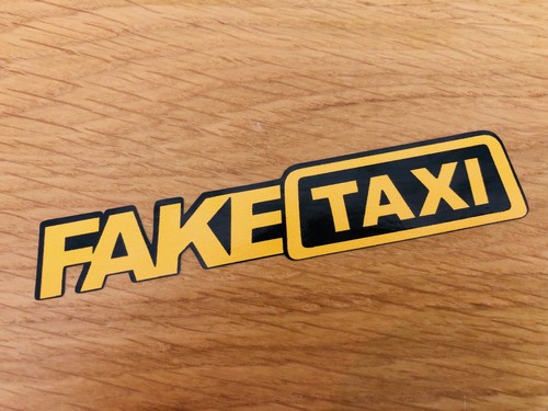 Fake taxi aufkleber sticker - fake,