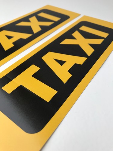 Taxi schild auto - schild, aufkleber