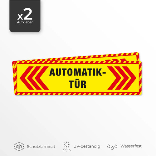 Aufkleber automatiktür - 2x,