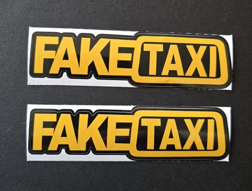 Fake taxi aufkleber - 2,