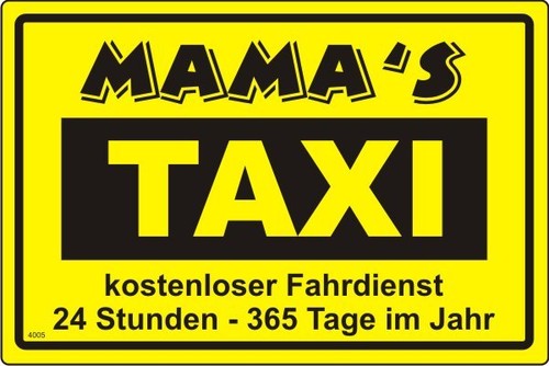 Mama taxi spruch fun - fun, sticker