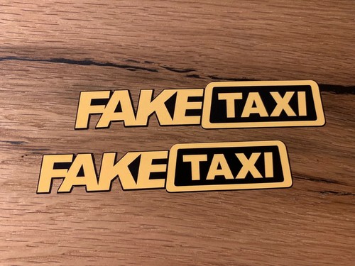 Fake taxi aufkleber sticker - fake,