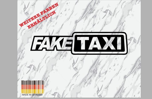Fake taxi auto - auto, aufkleber